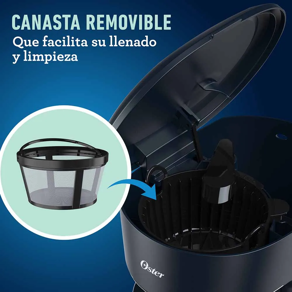 Cafetera programable Oster® de 12 tazas negra con auto apagado - Imagen 2