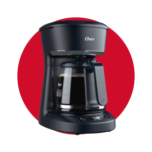 Cafetera programable Oster® de 12 tazas negra con auto apagado