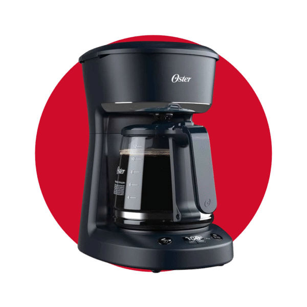 Cafetera programable Oster® de 12 tazas negra con auto apagado