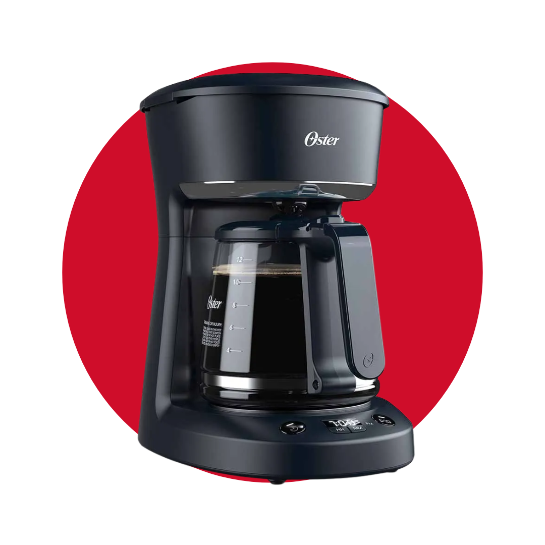 Cafetera programable Oster® de 12 tazas negra con auto apagado