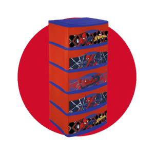 CAJONERA PICA SPIDERMAN 5P MARVEL ROJO DISNEY