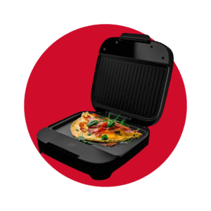 Sandwichera Oster® Compacta con Platos Hondos