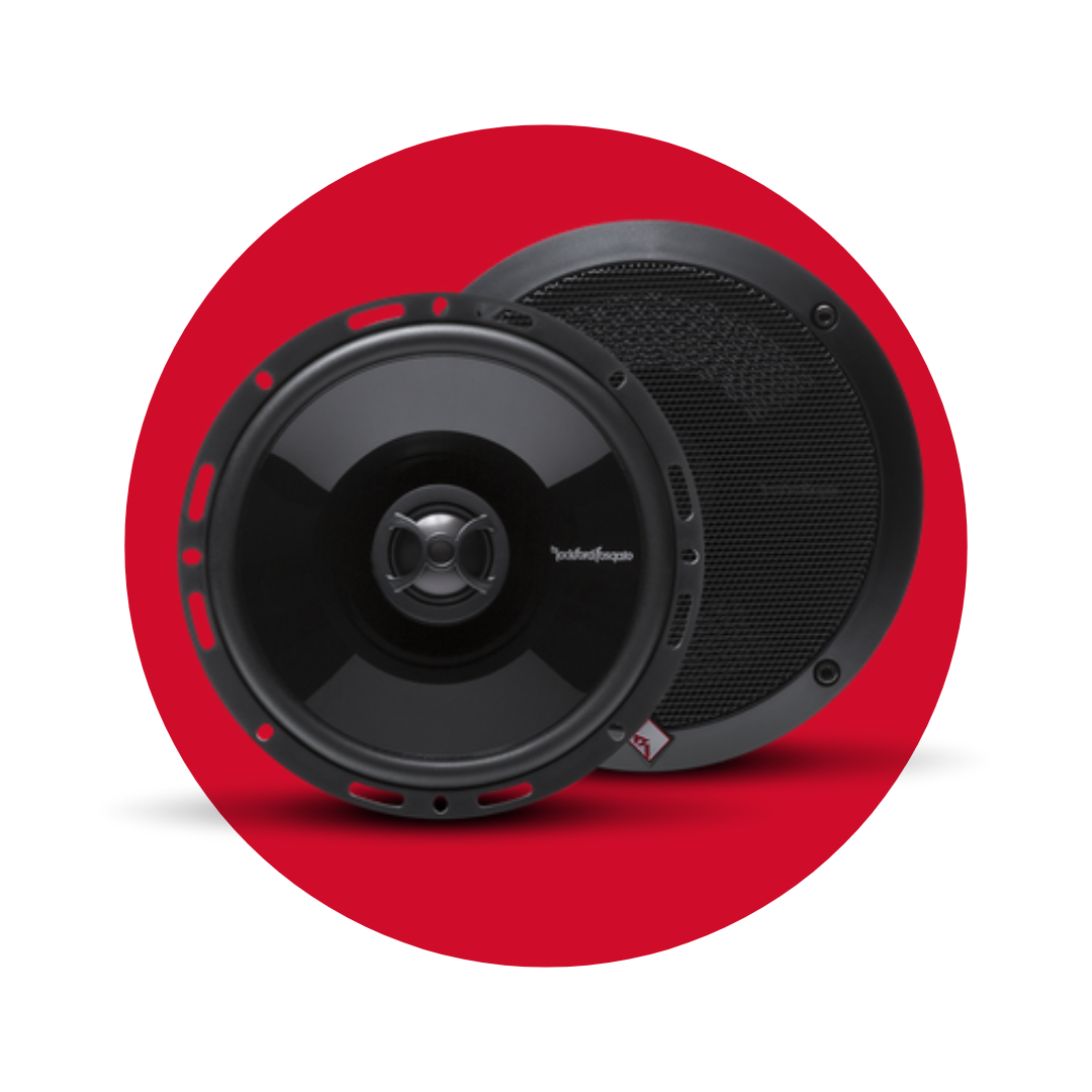 Altavoz Rockford Fosgate de rango completo Punch de 6,5" y 2 vías con ajuste europeo (pr)