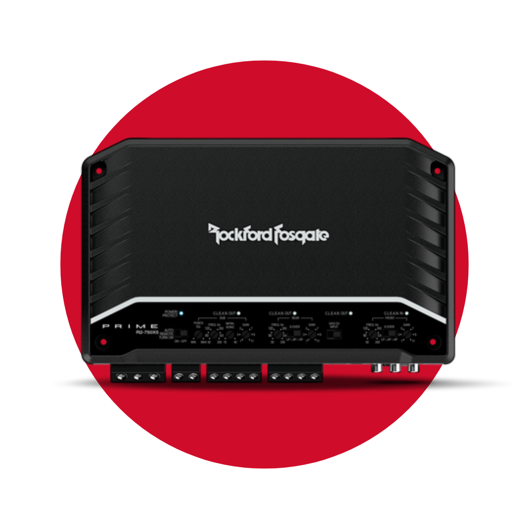 Amplificador Rockford Fosgate Prime de 5 canales y 750 vatios