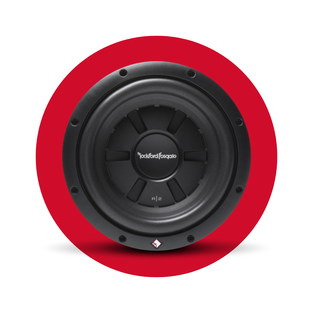 Subwoofer Rockford Fosgate Prime R2S de 10" y 4 ohmios DVC de poca profundidad