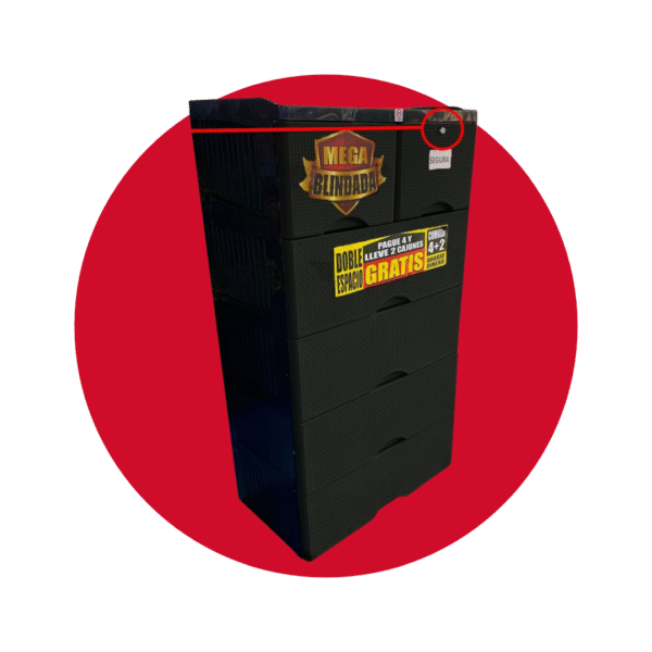 CAJONERA RATAN VICTORIA BLINDADAS MEGA DUO SEGURA