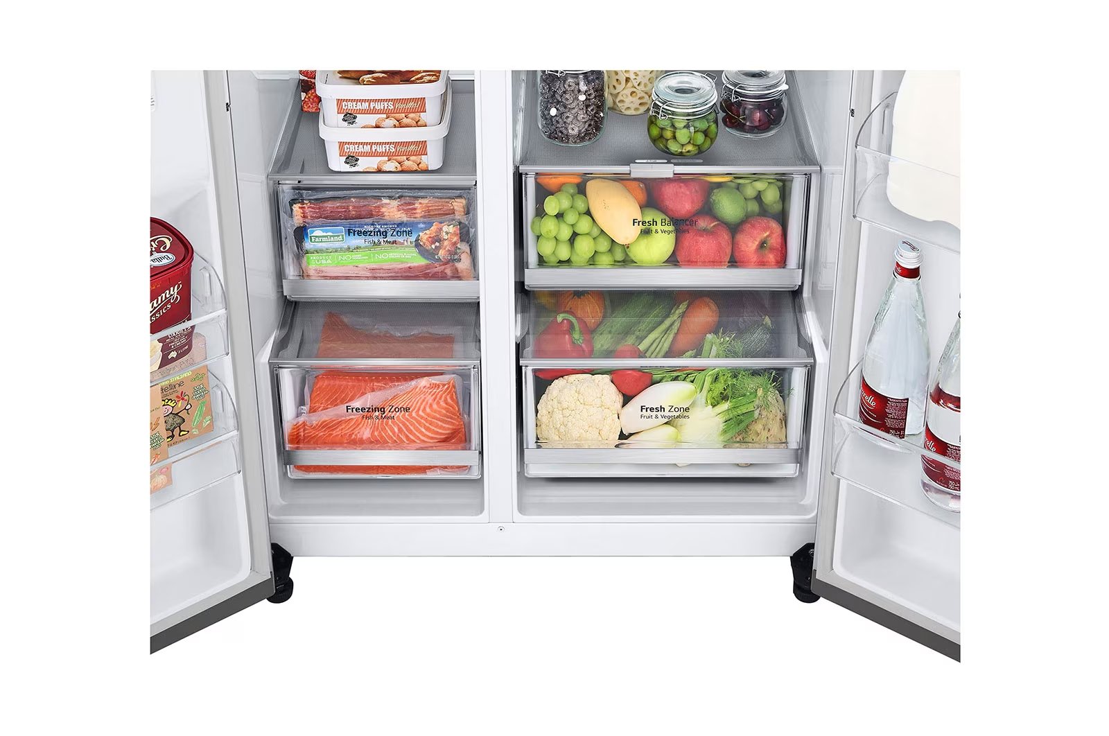 Refrigeradora Side By Side  612 LTS ThinQ™ InstaView™ Smart Inverter Silver - Imagen 4