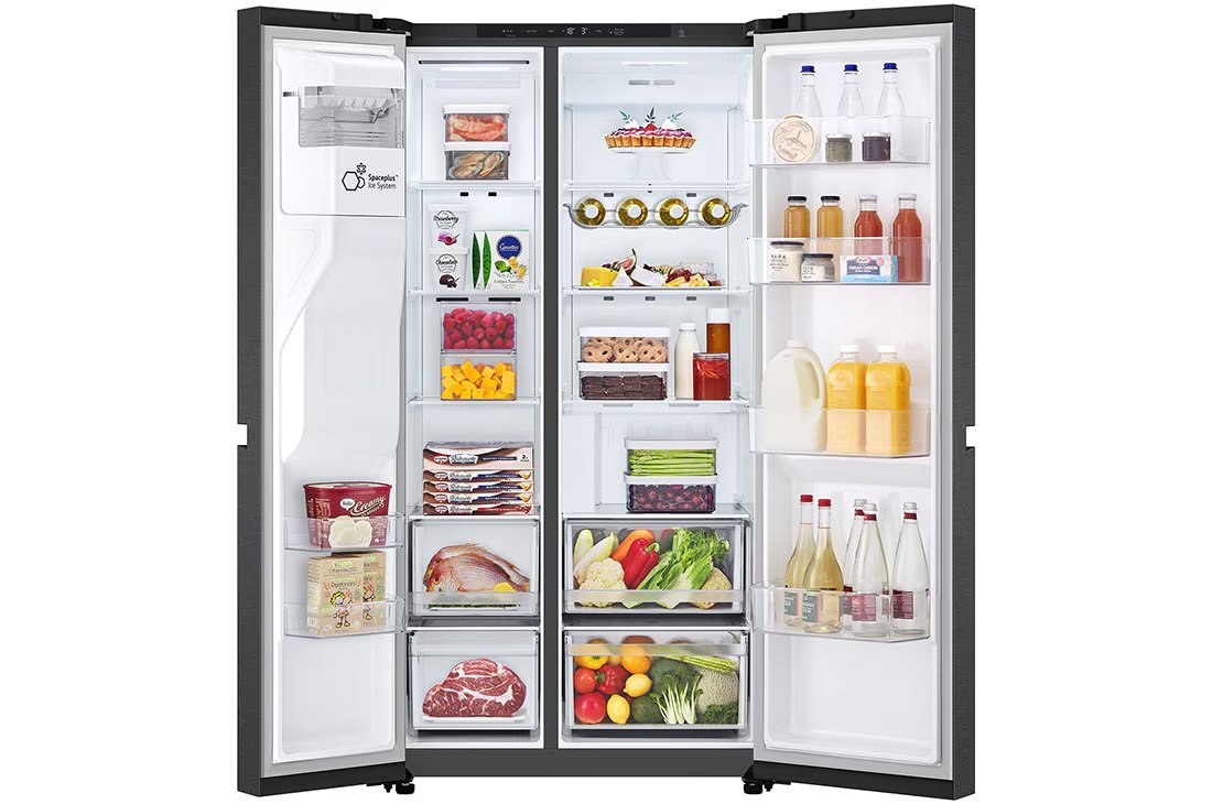 Refrigeradora Side by Side 679L (Bruto) / 612L (Neto) Smart Inverter Essence Matte Black - Imagen 2