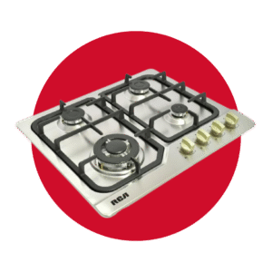 ENCIMERA RCA ACERO INOXIDABLE 4 QUEMADORES