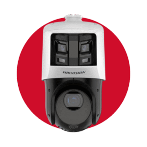 DS-2SE4C425MWG-E26(FO) Cámara domo de velocidad de red Acusense TandemVu 4+4MP 25X ColorVu e IR