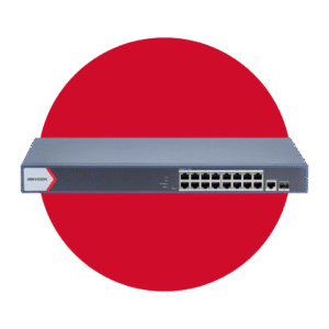 Switch Administrable Hikvision POE Gigabit de 16 puertos