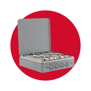 COCINETA FLORENTINA II C/T 4 QUEMADORES ECOLINE SILVER