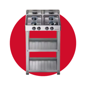 COCINETA 4 QUEMADORES SOKANY CON BASE