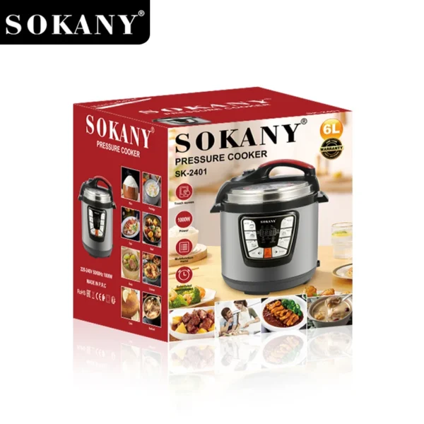 OLLA ARROCERA DE PRESION SOKANY 6LTS - Imagen 4