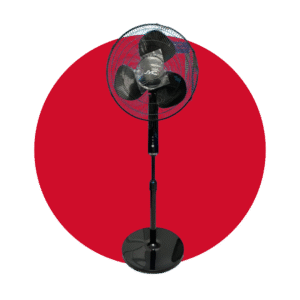 VENTILADOR DE PEDESTAL SMC 16" NEGRO