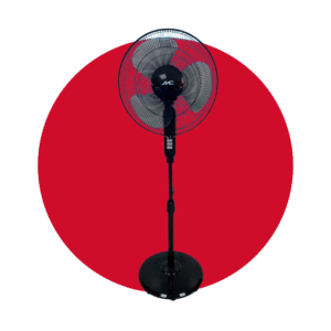 VENTILADOR DE PEDESTAL SMC 16" NEGRO