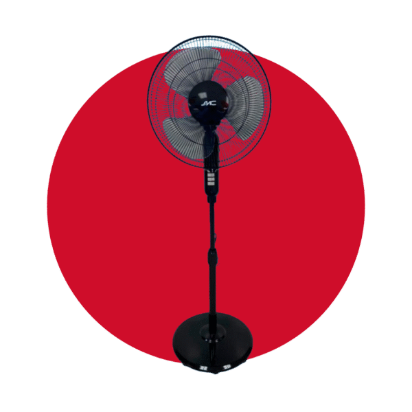 VENTILADOR DE PEDESTAL SMC 16" NEGRO