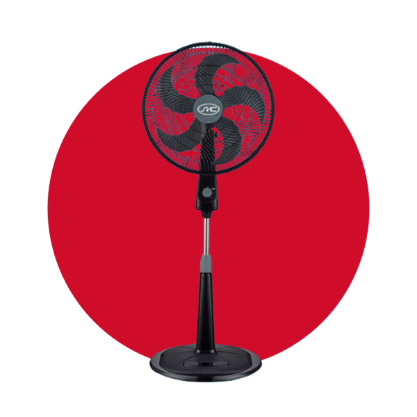 VENTILADOR DE PEDESTAL SMC 18" NEGRO