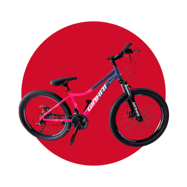BICICLETA ARO 26 FRENO DISCO MATALICO COLOR ROSADA