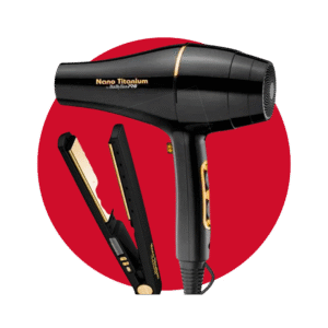 Combo Secador 2000w y Plancha 1¼ Nano Gold