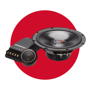Componentes powerbass 6.5" con Crossover