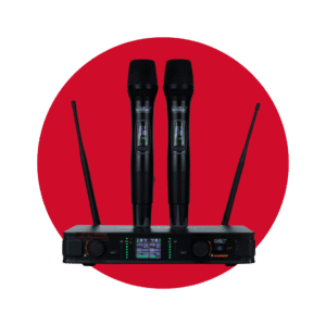 WM333R MICROFONO INALAMBRICO DOBLE UHF GROBER WM333R