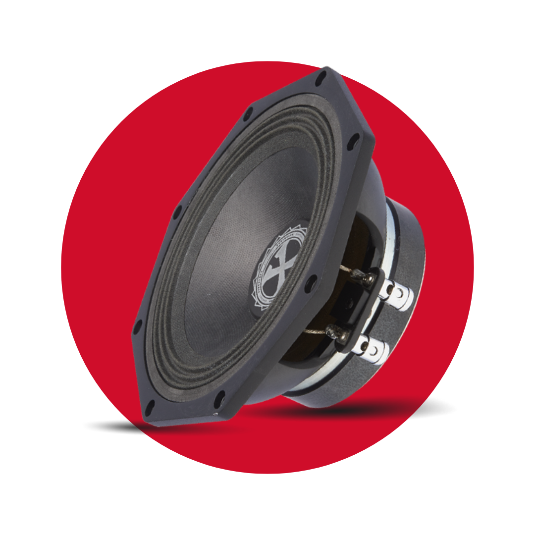 Controlador de rango medio octagonal Power Bass de 4 ohmios