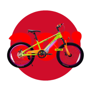 20-D2205 BICICLETA ARO 20 FRENO DE DISCO CUADRANTE CON LED