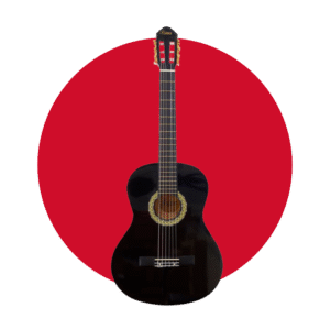 604-B-PCG-10 GUITARRA NEGRA ACUSTICA PREMIER