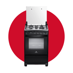 COCINA A GAS MÉRIDA BLACK 4 QUEMADORES 24"