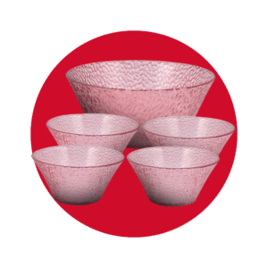 CEVICHERA DE VIDRIO X5 PZ