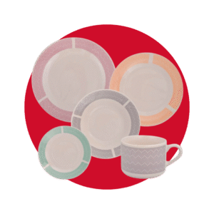 JUEGO DE VAJILLA 20 PIEZAS REDONDA