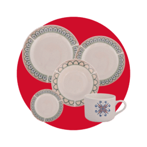 JUEGO DE VAJILLA 20 PIEZAS REDONDA