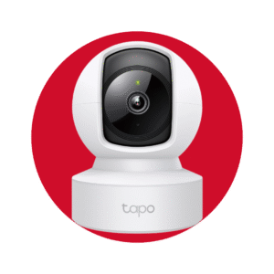 Cámara de seguridad doméstica Wi-Fi con movimiento horizontal y vertical