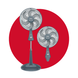 VENTILADOR SAMURAI GRIS 18" COMFORT MAXX PLUS 2 EN 1