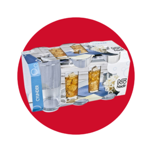 VASOS CYLINDER 6 PIEZAS