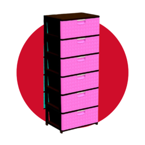 CAJONERA SUPREMA 6P FUCSIA/CAFE PICA