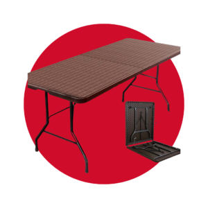 PL-1728-FK-74008 Mesa plegable ratan café