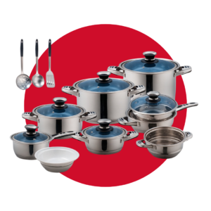 SET DE OLLAS KAISA VILLA 21 PIEZAS