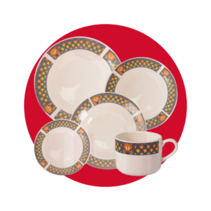 JUEGO DE VAJILLA 20 PIEZAS REDONDA