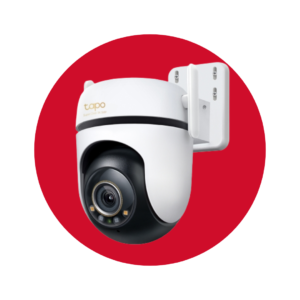 Cámara de Vigilancia Wi-Fi de 360 Grados para Exteriores con Vista 3K y Detección IA Avanzada