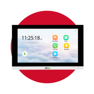 Monitor de vídeo IP inteligente ZKTeco para interiores