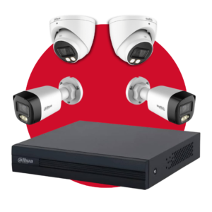 Kit de 4 Cámaras Dahua Doble Vía 5 MP