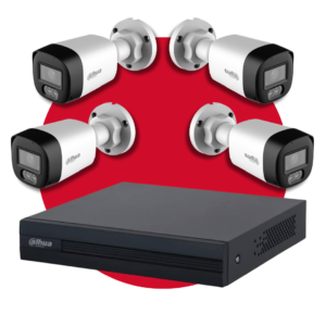 Kit de 4 Cámaras Dahua Doble Vía 2 MP