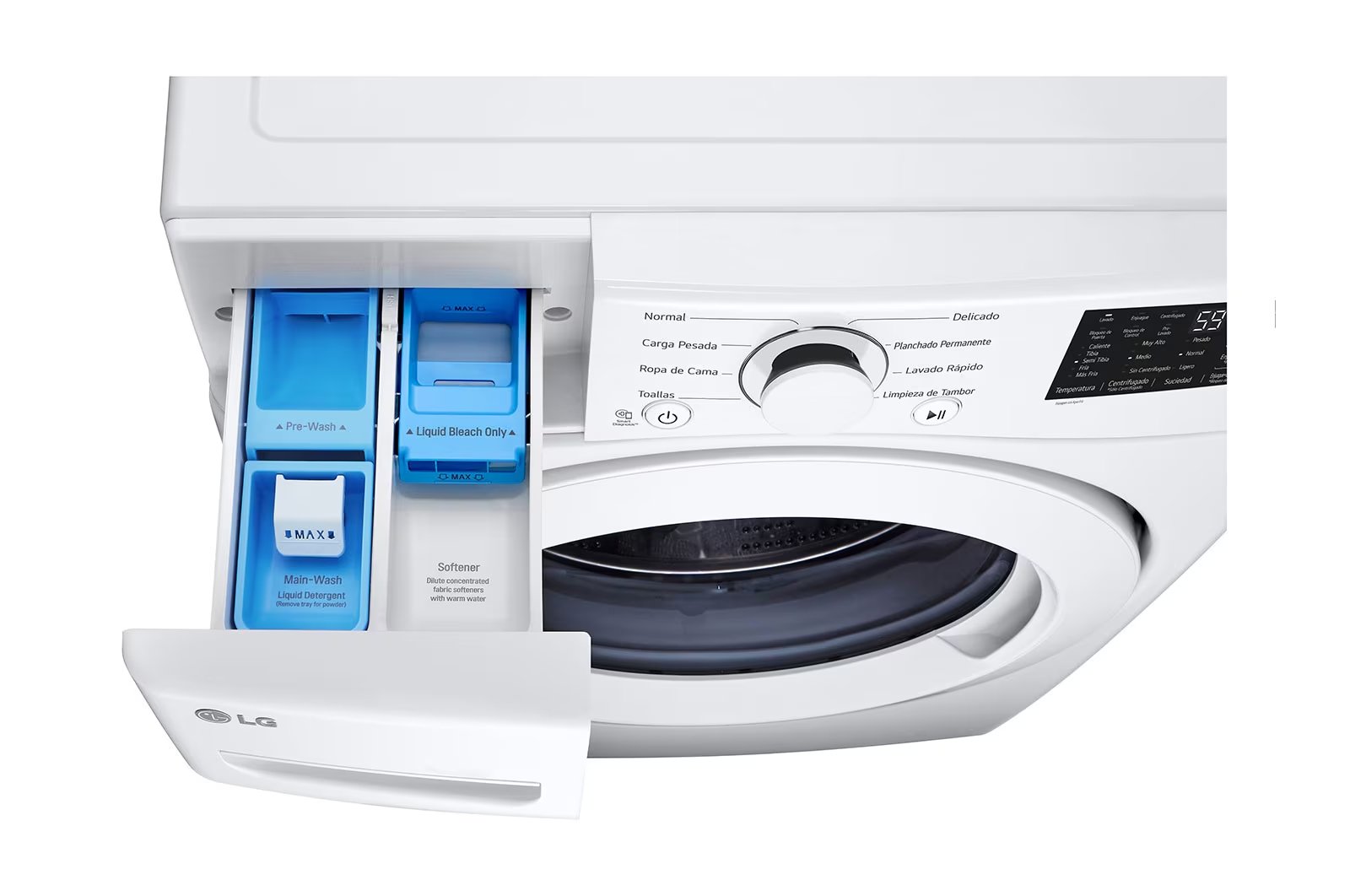 Lavadora Carga Frontal LG 25Kg Direct Drive™ Inverter Blanco - Imagen 4