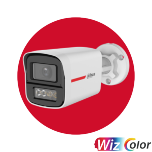 Cámara Dahua tipo bala de focal fija WizColor HDCVI de 5 MP