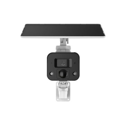 Cámara Dahua tipo bala de 4 MP con doble luz y foco fijo 4G con panel solar - Imagen 2