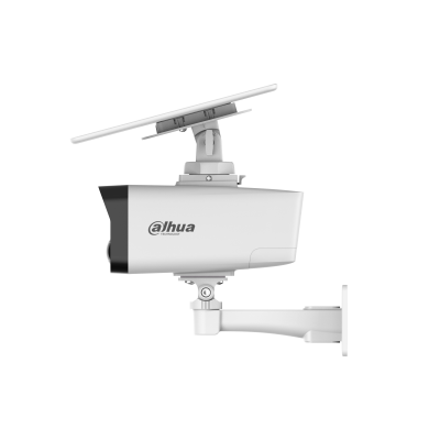 Cámara Dahua tipo bala de 4 MP con doble luz y foco fijo 4G con panel solar - Imagen 3