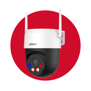 Cámara Dahua de red Wi-Fi de 3 MP para exteriores con enfoque fijo y movimiento horizontal y vertical