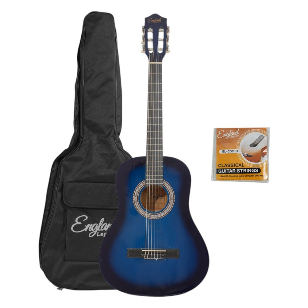 GUITARRA CLASICA 36" COLOR AZUL ENGLAND LEGENDS - Imagen 4